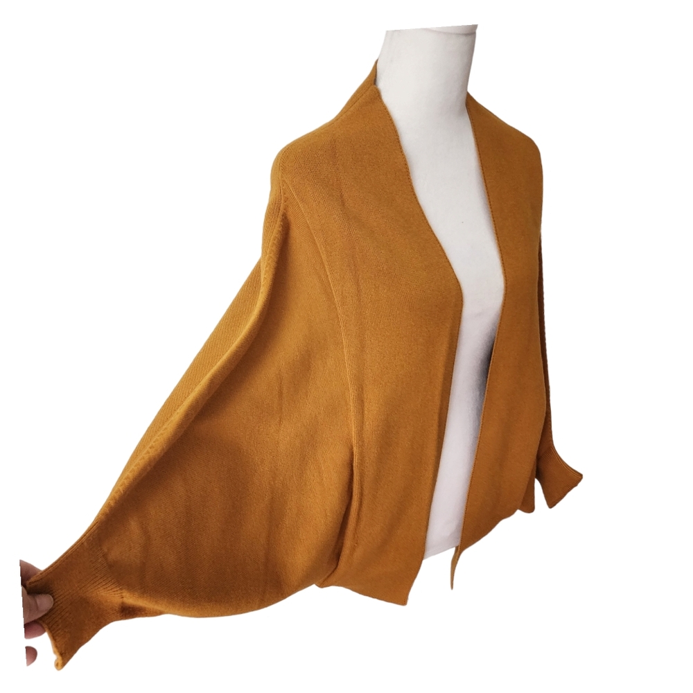 Euc Anthropologie | Akemi + Kin Mina Yellow Mustard Shrug Cardigan O/S View 5